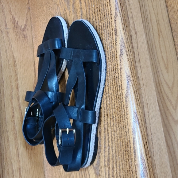 Tory Burch Shoes - Tory Burch leather sandals,  sz 8M, black